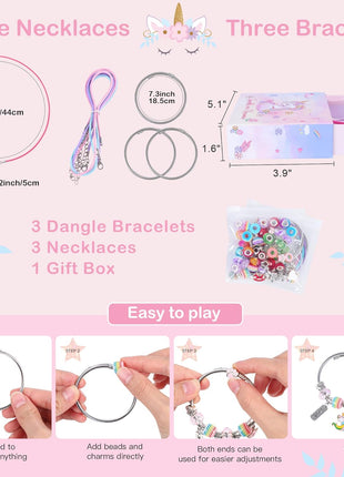ELLENER Gifts for Girls Age 6-8 8-10,Bracelet Making Kit,Girls Toys,Gift Basket that Inspires Creativity and Individuality and is Fun to Play with Friends Create a Unique Gift for Your Friend
