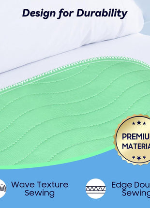 4 Pack 36" x 36" Extra Heavy Absorbency Washable Underpads Bed Pads | WaterProof Quick Drying Nursing Pads Incontinence, Reusable Washable Pee Pads for Dogs, Diaper Changing & Adults