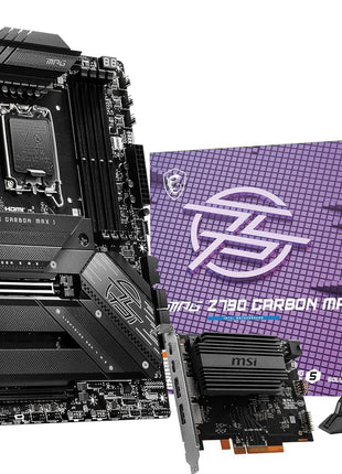 MSI MPG Z790 Carbon MAX WiFi II Gaming Motherboard (Supports 12th/13th/14th Gen Intel Processors, LGA 1700, DDR5, PCIe 5.0, M.2, 2.5Gbps LAN, USB 4, Wi-Fi 7, ATX)
