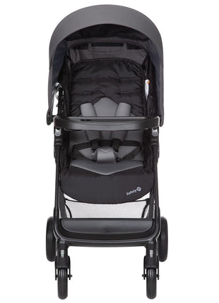 Safety 1st Smooth Ride Travel System Stroller and OnBoard FLX Infant Car Seat, Newborn to Toddler Baby Combo, Easy-Install, Large Canopy, Ample Storage, Foldable, Rear-Facing 4-30 lbs, Monument