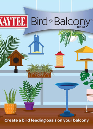 Kaytee Bird & Balcony Wild Bird Food No Mess Seed Blend for City Dwelling Birds Like Finches, Sparrows, Mourning Doves and More, 5 lb
