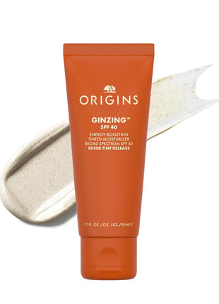 Origins GinZing Energy-Boosting Tinted Moisturizer with SPF 40 | Hydrates & Perfects | Skin Tint with Caffeine and Ginseng, 1.7 Fl Oz