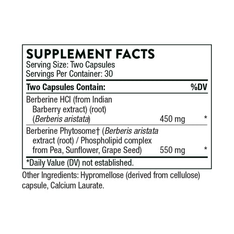 THORNE - Basic B Complex (60 Capsules) & Berberine (60 Capsules) Bundle - Supports Heart Health, Immune System Function & Brain Health - Gluten Free, Dairy Free