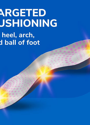 Dr. Scholl's Tri-Comfort Insoles - for Heel; Arch Support and Ball of Foot with Targeted Cushioning (for Women's 6-10)
