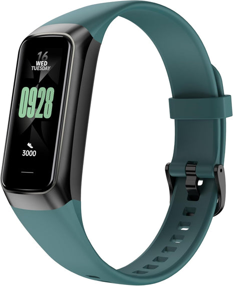 Fitness Tracker with 24/7 Blood Oxygen Heart Rate and Sleep Monitor,IP68 Waterproof,1.10''AMOLED Touch Color Screen,Step Counter Health Activity Trackers for Women Men (Green)
