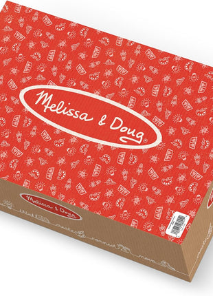 Melissa & Doug Wooden Railway Set, 130 Pieces