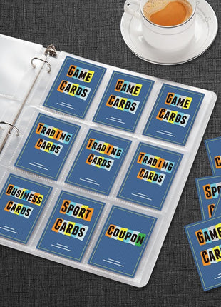 36 Pack 9 Pocket Page Protectors, Sooez Trading Card Sleeves for 3 Ring Binder, Baseball Cards Holder, Protective Pages Sheets for Binders Album, Fit for Collectible Games, Sports Cards