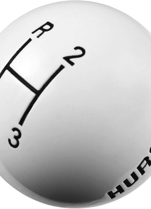 Hurst 1637624 White 3-Speed Replacement Shifter Knob
