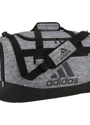adidas Unisex Defender 4.0 Gym Duffel Bag for Men and Women, Black/White, Small (38L)