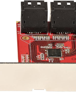 StarTech.com SATA PCIe Card - 4 Port PCIe Expansion Card - 6Gbps - Low/Full Profile - ASM1164 Non-Raid - PCI Express to SATA Converter, TAA (4P6G-PCIE-SATA-CARD)