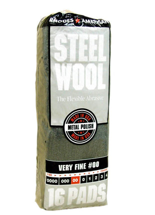 Homax Steel Wool, 12 pad, Medium Grade #1, Rhodes American, Household Steel Wool