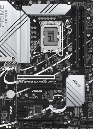 ASUS Z790 GAMING WIFI7 (LGA 1700) ATX motherboard with PCIe 5.0, three M.2 slots, 14+1 DrMOS, DDR5, Realtek 1Gb LAN, HDMI TM, USB 3.2 Gen 2x2 Type-C, front USB 3.2 Gen 1 Type-C, Thunderbolt, Aura Sync