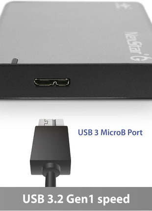 Vantec NexStar 6G, 2.5" SATA III to USB 3.2 Gen1 External SSD/HDD Enclosure, ID: Silver (NST-268S3-SV)