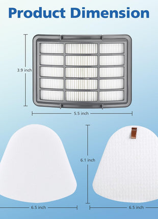 4+2 Pack Filters for Shark Vacuum Navigator Lift Away Filter Replacement Models NV350 NV351 NV352 NV355 NV356E NV360 UV440 UV540 CU500 xFF350 xHF350