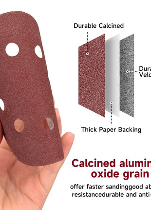 165 PCS 5 Inch Sanding Discs,Round Hook and Loop Sandpaper for Random Orbital Sander 40 60 80 120 150 240 320 400 600 Grit