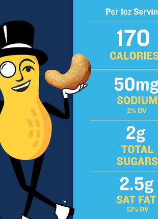 PLANTERS Deluxe Lightly Salted Cashews, Party Snacks, Plant-Based Protein, Quick Snack for Adults, After School Snack, Flavored with Sea Salt, Kosher, 1lb 2.25oz