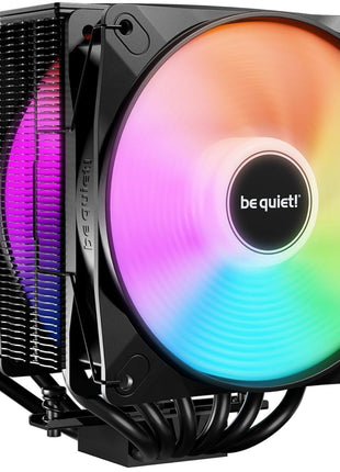be quiet! Pure Rock Pro 3 LX CPU Air Cooler | 6 High Performance 6mm Heat Pipes with HDT Technology | 120mm Quiet ARGB PWM Fan | AMD:AM4 AM5/Intel LGA 1700/1150/1151/1200 | Black | BK043