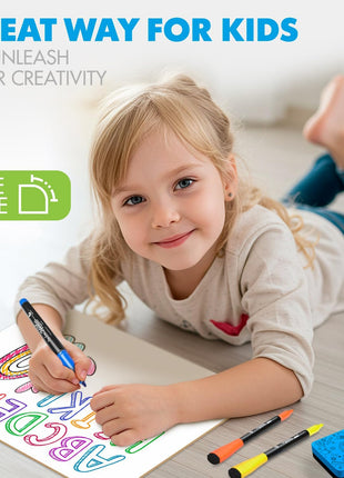 Scribbledo 6 Pack Small White Board Dry Erase Boards Classroom Pack Mini White Boards 9 inch x12 inch Personal Whiteboards for Students Teachers School Supplies Lapboards l 6 Mini Whiteboard Erasers Included