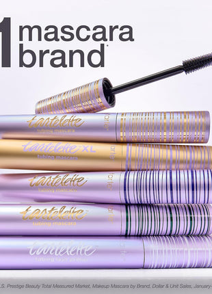 tarte tartelette XL tubing mascara – Lash Extensions in a Tube with Peptide, Extra-Bold Buildable Lifted Length & Volume, Smudge-Proof Longwear, Easy-to-Remove, Vegan & Cruelty-Free