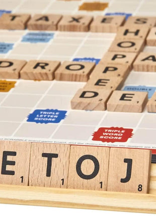 Hasbro Gaming Scrabble Board Game, Classic Word Games for Kids Ages 8 and Up, Fun Family Game for 2-4 Players, The Classic Crossword Game