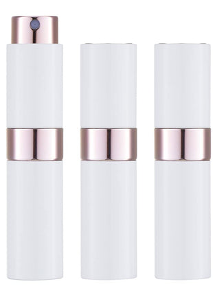 LISAPACK 8ML Atomizer Perfume Spray Bottle for Travel (3 PCS) Empty Cologne Dispenser, Portable Sprayer Travel Essentials for Men and Women (Black)