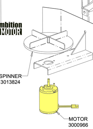 AMBITIONMOTOR Salt Spreader Motor Replaces Buyers SaltDogg 3000966 for ATVS15A UTVS16