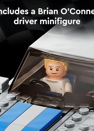 LEGO Speed Champions 2 Fast 2 Furious Nissan Skyline GT-R (R34), Race Car Toy Model Building Kit, Collectible with Racer Minifigure, 2023 Set for Kids, Boys and Girls Ages 9 and Up 76917