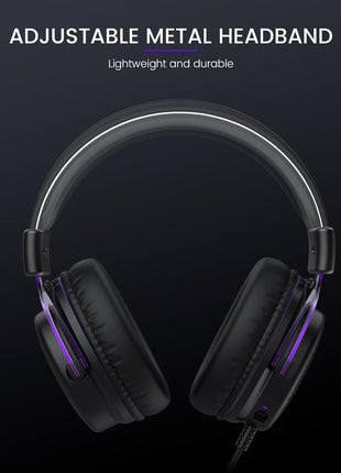 EKSA E900 Headset with Microphone for PC, PS4,PS5, Xbox - Detachable Noise Canceling Mic, 3D Surround Sound, Wired Headphone for Gaming, Computer, Laptop, 3.5MM Jack