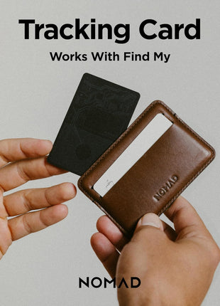 Nomad Tracking Card Carbide, Slim Card Tracker with IPX7 Waterproof and Dust Proof - Card Tracker for Wallet & Luggage, 5 Months GPS Tracker Long Battery Life, Rechargeable, Compatible with iOS Only