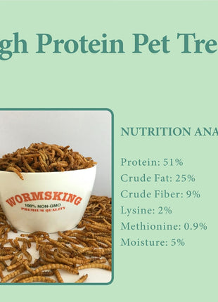 2LB Dried Mealworms for Poultry, Wild Birds,Tasty Bird Food
