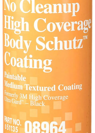 3M No Cleanup High Coverage Body Schutz Coating, 08964, 22 fl oz, (Package May vary) , Black