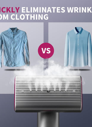 Steamer for Clothes, Portable Travel Handheld Clothing Wrinkles Remover for Clothes, 15s Fast Heat up, 70ml Water Tank with measuring cup, Portable Garment Steamer for 120V Countries, for Home, Travel