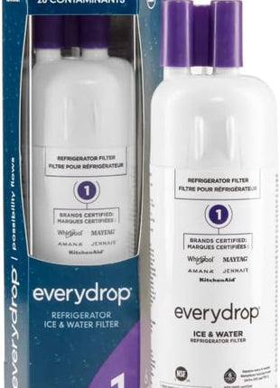 everydrop by Whirlpool Ice and Water Refrigerator Filter 1, EDR1RXD1, Single-Pack , Purple