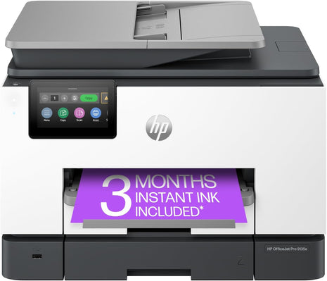 HP OfficeJet Pro 9135e Wireless All-in-One Color Inkjet Printer, Print, scan, copy, fax, ADF, Duplex printing best-for-office, 3 month Instant Ink trial included, AI-enabled (404M0A)