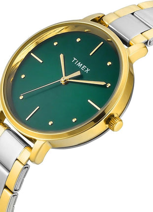 TIMEX Green Round Dial Analog Women's Watch - TWEL15830