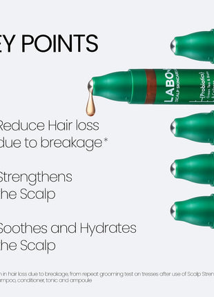 LABO-H Scalp Strengthening Shampoo with Scalp Strengthening Roll-On Serum for Hair Growth & Anti-Loss | Vegan Korean Haircare with Rosemary Oil