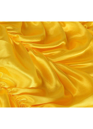 JerrisApparel Princess Dress Off Shoulder Layered Costume for Little Girl (5 Years, Yellow with Accessories)