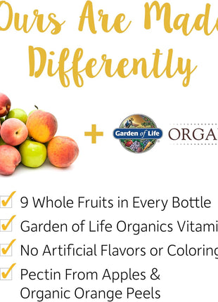 Garden of Life Organics Men 40+ Gummy Multivitamin, 120 Gummies | Certified Organic, Non-GMO, Vegan, Kosher, Complete Multi Methyl B12, C & D3, Gluten, Soy & Dairy Free, Real Fruit