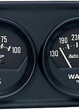 AUTO Meter 2345 Autogage Black Console Oil/Water Gauge 2.3125 in.
