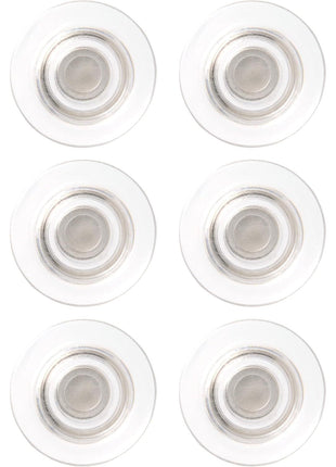 Quartet Strong Magnets, Glass Whiteboard, Dry Erase Board, Large, Clear Rare Earth Magnets, 6 Pack (85391)