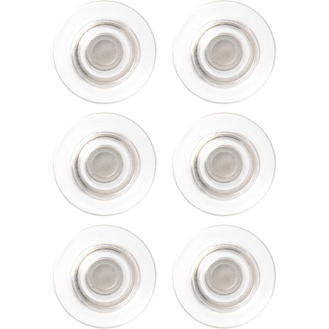 Quartet Strong Magnets, Glass Whiteboard, Dry Erase Board, Large, Clear Rare Earth Magnets, 6 Pack (85391)