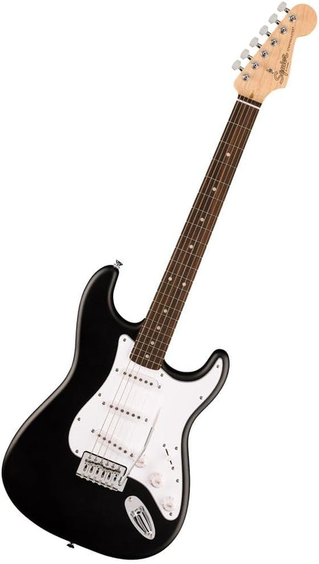 Fender Squier Debut Stratocaster Beginner Electric Guitar, Matte Black | Starter electric guitar for kids and adults, free lessons, 2-year warranty, iconic Strat shape, under $200