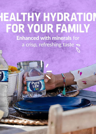 Pure Life Purified Bottled Water, 24 Pack - Still Drinking Water Enhanced with Minerals for a Crisp Taste - 8 Fl Oz - Toy Story 5 Packaging Graphics
