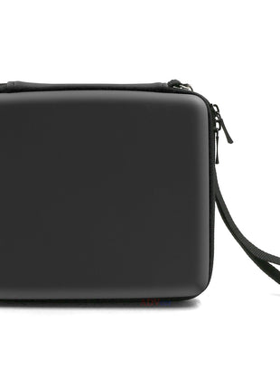 ADVcer 2DS Case, EVA Waterproof Hard Shield Protective Carrying Case with Hand Wrist Strap and Double Zipper Compatible with Nintendo 2DS (Black)