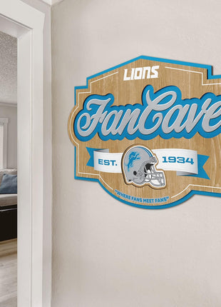 YouTheFan NFL Officially-licensed FanCave 3D wall art - ready-to-hang, 3D multi-layered construction - floating wall mount design - Perfect fan gift
