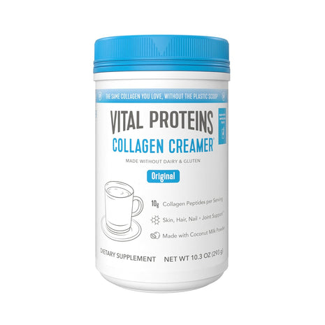 Vital Proteins Collagen Creamer Original, 10.3oz | Collagen Coffee Creamer, Supports Daily Collagen Intake, Original Flavor, Coffee Add-In, 12 Servings