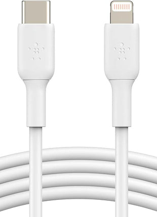 Belkin BoostCharge Fast Charging USB C to Lightning Cable 3.3ft/1M - MFi Certified 18W Power Delivery iPhone Charger Cord - Apple Charger USB C Cable - Fast Charging for iPhone 14, iPhone 13 - White