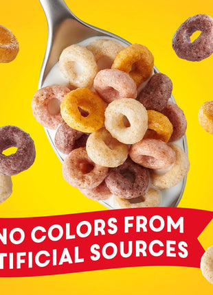 Fruity Cheerios, Heart Healthy Gluten Free Breakfast Cereal, Made with Whole Grain Oats, Family Size, 18.4 oz