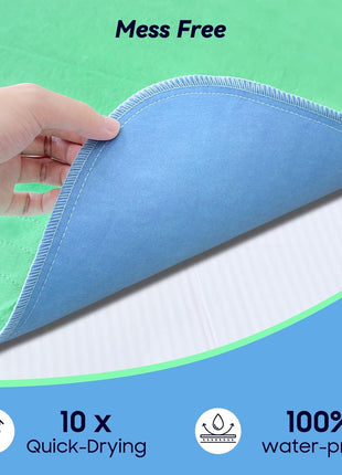 4 Pack 36" x 36" Extra Heavy Absorbency Washable Underpads Bed Pads | WaterProof Quick Drying Nursing Pads Incontinence, Reusable Washable Pee Pads for Dogs, Diaper Changing & Adults