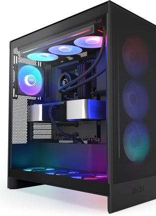 NZXT Kraken Plus 360 RGB – AIO CPU Liquid Cooler – 360mm Radiator – F360 RGB Core Single Frame Fan – Customizable 1.54 inch Square LCD – AMD® AM5, AM4 – Intel® LGA 1851/1700, 1200/115X – Black
